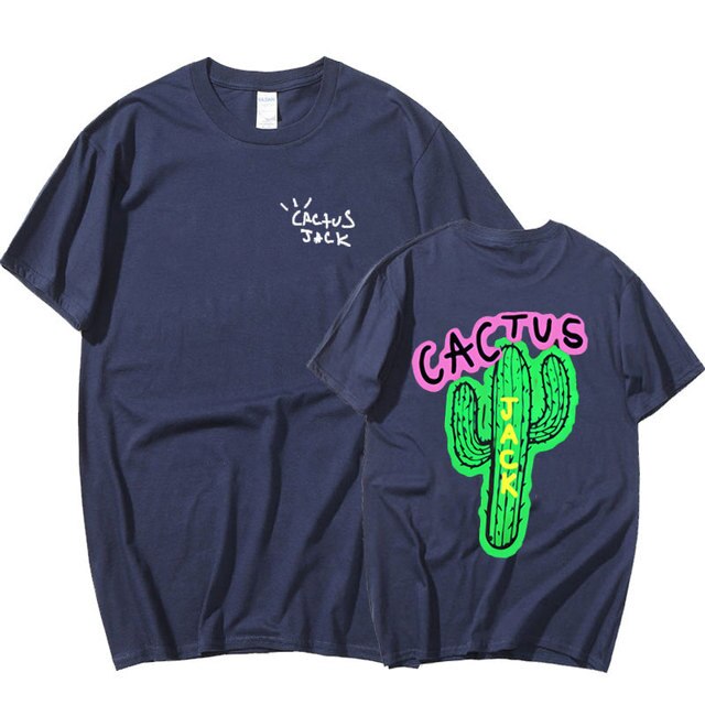 Fashionable Cactus Printed Couple Harajuku T-Shirts