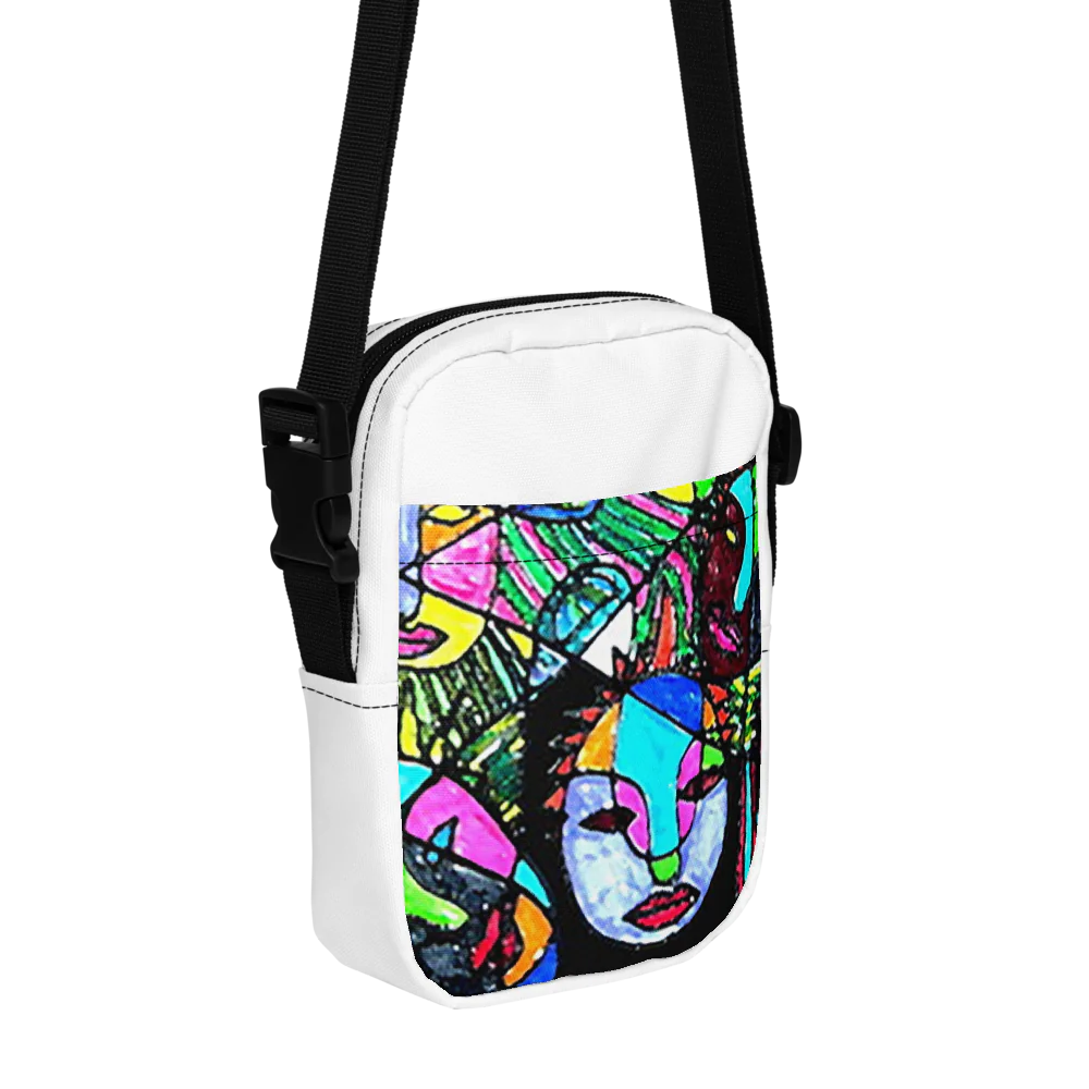 Bobs Original Print Design Utility Crossbody Bag - Mask 1