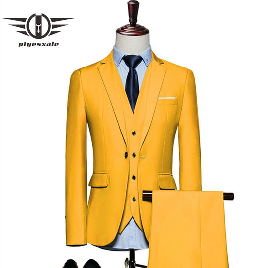 Fashionable attractive Plyesxale Mens Wedding Suit Q20