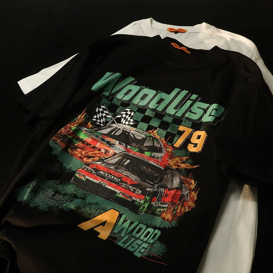 Fashionable Vintage Racing Cars Graphic T Shirts For Men