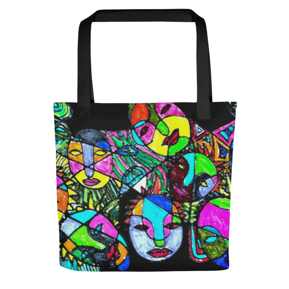 Mask Ptint Tote Bag