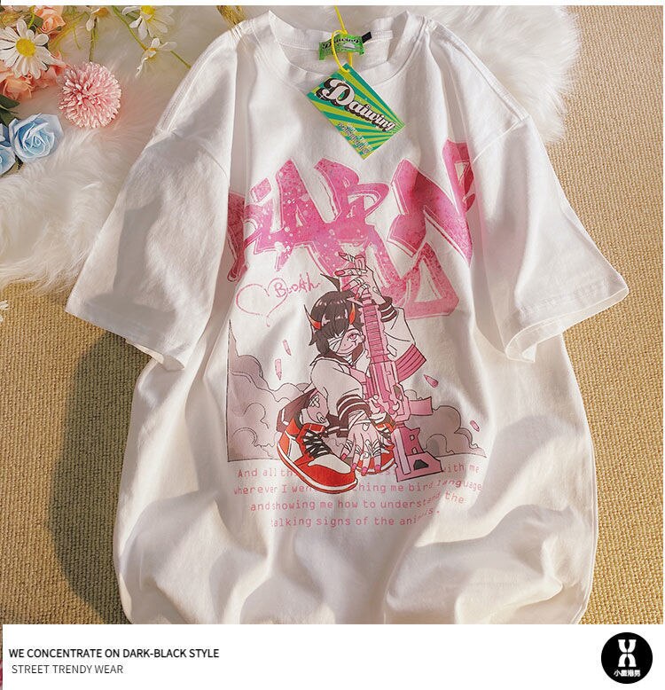 Fashionable Japanese's JK Girl Anime Graphic T Shirts