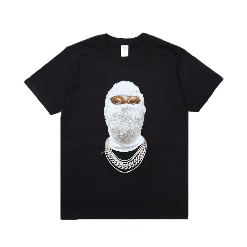 Diamond Masked: Futuristic 3D T-Shirt for Trendsetters