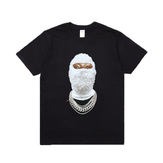 Diamond Masked: Futuristic 3D T-Shirt for Trendsetters